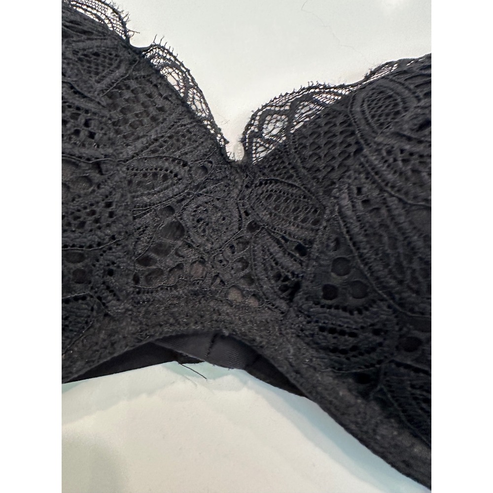 Lively All You Lace Underwire Bra Jet Black Convertible Racerback 36B 47570 NEW - Picture 2 of 4